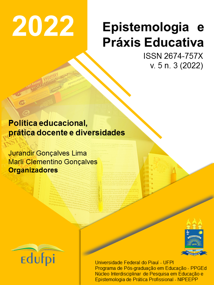 					Visualizar v. 5 n. 3 (2022): Dossiê: Política educacional, prática docente e diversidades
				